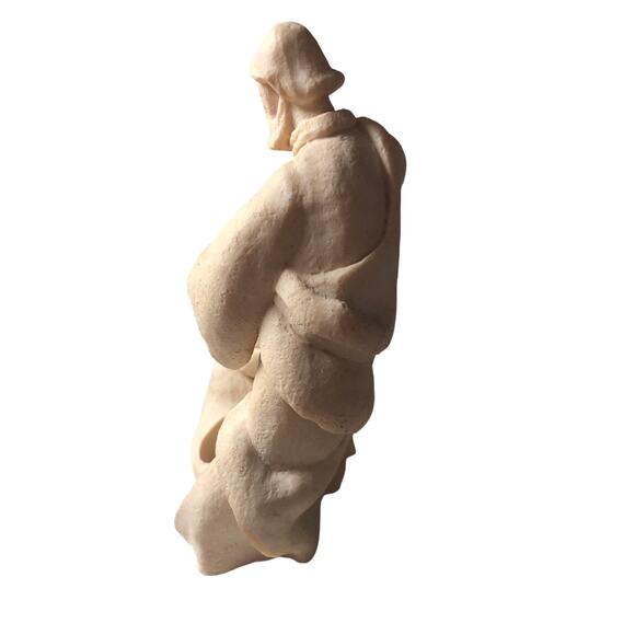 Nativity One Piece Sandstone Resin Christmas Candle Tea Light 9” - Picture 4 of 6